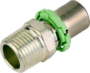 Złączka GZ zaprasowywana MultiSkin mosiądz/cynowany 20x3/4 2