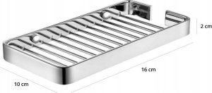 Koszyk 16x10 / szeroka ramka / chrom 2