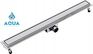 SpiroFlex 600 liniowe odwodnienie prysznicowe AQUA STEEL LA z rusztem szlifowanym SZGM (S) 2