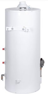 Podgrzewacz wody gazowy 100 l wiszący prawy z zaw.bezp., stal nierdzewna 2