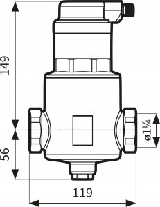 Separator powietrza FAR 313, z odpowietrznikiem automatycznym, przyłącza Rp1 1/4 (S)A 2
