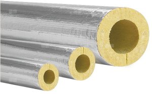 Izolacja K-FLEX® K-ROCK ALU z wełny mineralnej z płaszczem  50 x 60 mm sztanga 1m 50060LR1080BARP 1