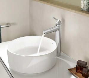 Bateria Malva wysoka umywalkowa z korkiem 2