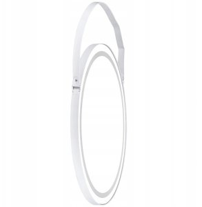 Lustro Okrągłe Fi 75 Na Pasku Belt White 1