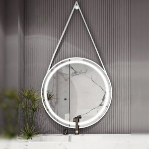 Lustro Okrągłe Fi65 Na Pasku Belt White Led 3