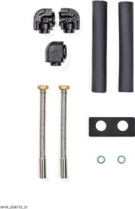 Podłączenie hydrauliczne aroTHERM plus (podstawowe) zawiera: 2 podłączenia elastyczne 2x425mm 1
