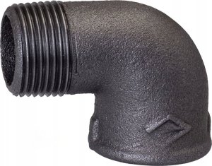 Gebo Kolano 90° nakr.wkr. 1/2''  CZARNA 2