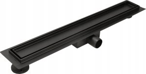 Odpływ liniowy DUO do zabudowy 2 w 1 czarny matowy - 600 3