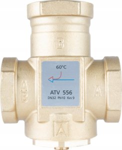 Afriso Zawór temperaturowy ATV 556, DN32, Rp1 1/4, kvs 9, 60°C (S)A 2