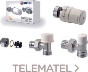 TEIDE TERMO PLUS zestaw zaworów kątowych do rur miedzianych, głowica termostatyczna M28 (501215+880030+507255+C4380) 2