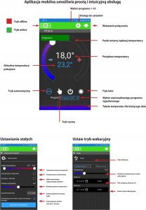BT725 WI FI - Bezprzewodowy termostat tygodniowy 9