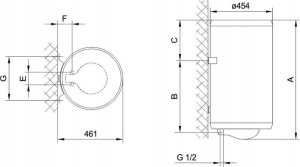 Podgrzewacz pojemnościowy emaliowany Classic II 150l 7