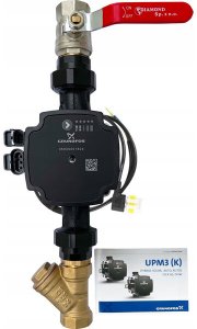 Grupa pompowa DK DN25 z bezpośrednim obiegiem grzewczym z pompą Grundfos UPM3 HYBRID 25-70. (DWZ) 1