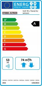 Rekuperator Decentralny VLR 70L Trend EU, wydajność 20/30/40/49/70 m3/h 11