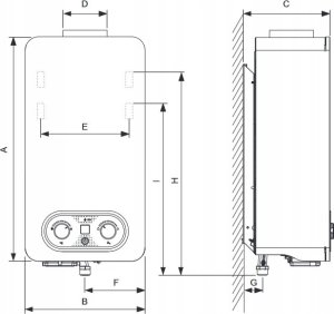 Przepływowy podgrzewacz gazowy WRD 11-4KB 31 na propan butan (S) 2