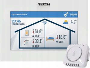 Tech Regulator pokojowy WiFi z komunikacją OpenTherm biały ST-2801 WiFi 2