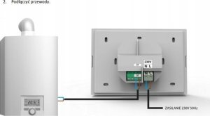Tech Regulator pokojowy WiFi z komunikacją OpenTherm biały ST-2801 WiFi 7