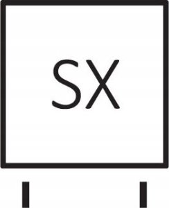 Grzejnik TERMA TYTUS 820/640 \ RAL 9016, podł. SX 2