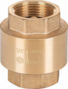 Arco Zawór zwrotny STOP z zamknięciem metalowym GW/GW 3/4GW x 3/4GW 3
