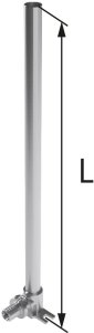 Kolano mosiężne z rurą Cu O15 UltraLine - 14 L =300 mmKAN-THERM 1