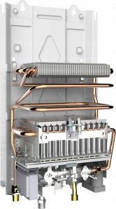 Przepływowy podgrzewacz wody Ferroli PEGASO ECO* 11 NG GZ50 - gazowy przepływowy podgrzewacz wody z wyświetlaczem LCD. Zakres mocy 8,1-18,9 kW (S) 4