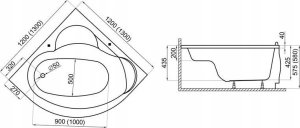 Wanna symetryczna 130x130 STANDARD 2