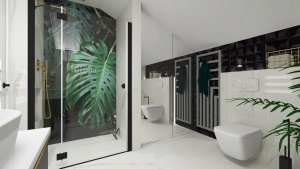 Bateria umywalkowa podtynkowa Y złoty (GL) 14