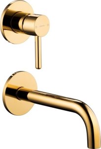 Bateria umywalkowa podtynkowa Y złoty (GL) 9