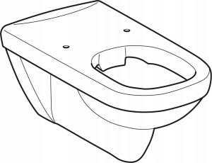 Geberit Selnova Comfort Wisząca miska WC, lejowa, B39cm, H36cm, T70cm, długa, Rimfree 5