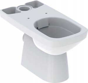 Geberit Selnova Square Stojąca miska WC do spłuczki nasadzanej, lejowa, B35cm, H40cm, T68cm, częściowo ukryte mocowania, odpływ poziomy, Rimfree 1