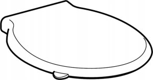 Deska sedesowa Geberit Selnova Comfort Deska sedesowa, dla niepełnosprawnych, mocowanie od góry, zachodząca pokrywa deski sedesowej 3