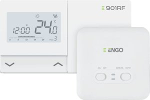 E901RF - Bezprzewodowy, elektroniczny regulator temperatury - tygodniowy, ENGO.+ BON (DWZ) 1