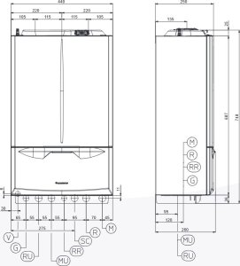 Pakiet 1-fun.kondens. wersja standard - kocioł EXTRA 24 + zasobnik UBS125V3 + sonda kontaktowakotły wiszące 4