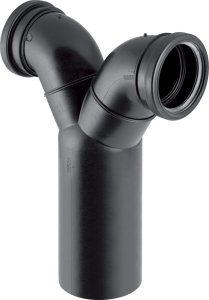 Trójnik PE do podłączenia 2WC d110/90 1