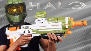 Wyrzutnia Hasbro Nerf Halo MA40 duży karabin replika MA40 z gry XBOX HALO 4