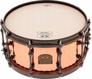 DrumCraft 14"x6,5" Vanguard Snare Copper Werbel z Młotkowanej Miedzi Nowy 1