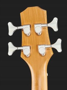 FLIGHT Flight Mini Bass Gitara Elektryczna Minibas Solid Body Transparent Blue 5