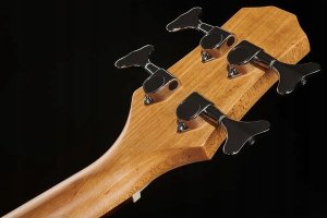 FLIGHT Flight Mini Bass Gitara Elektryczna Minibas Solid Body Transparent Blue 6