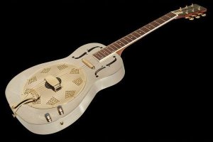 Harley Benton Custom Line CLR Metallic Chrom Rezonansowa Gitara Elektryczna 4