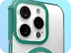 Hello Case Etui Pancerne do Apple iPhone 13 Pro (Bumper, Zielona Ramka, Magsafe, Case) 6