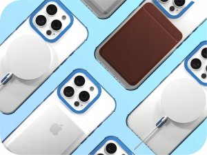 Hello Case Etui Pancerne do Apple iPhone 13 Pro (Bumper, Niebieska Ramka, Magsafe) 4