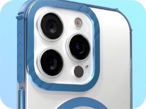 Hello Case Etui Pancerne do Apple iPhone 13 Pro (Bumper, Niebieska Ramka, Magsafe) 6