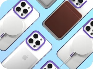 Hello Case Etui Pancerne do Apple iPhone 13 Pro (Bumper, Fioletowa Ramka, Magsafe) 4