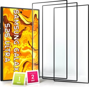3-PAK Szkło Hartowane do Samsung Galaxy S25 Ultra (pełne, 9H, ochronne 5D) 1