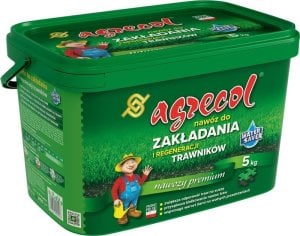 Nawóz Granulowany do Zakładania i Regeneracji Trawników 5kg Agrecol 1