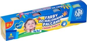 Farby do malowania palcami ASTRA 4 kolory x 50ml 1
