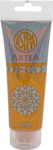 Farba akrylowa DECO ARTEA 75 ml tuba - Metaliczny Złoty 1