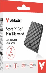 Dysk zewnętrzny SSD Verbatim Store 'n' Go Mini Diamond 2TB Czarny (32026) 2
