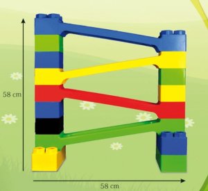 BJ Plastik Klocki Giganty Pojazdy + Zjeżdżalnia 103 el. 9