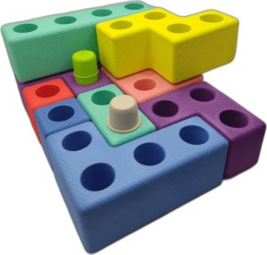 Piankowe klocki Tetris - 45 el. 1